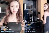 Chiếc gương phản chủ làm nữ streamer lộ cảnh không mong muốn