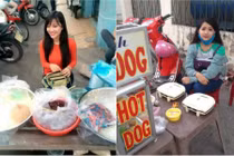 Dân mạng truy tìm tung tích hot girl bán xúc xích
