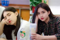 Ngủ gật trong lớp, nữ sinh Hà thành bất ngờ "nổi tiếng"