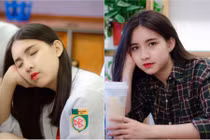 Ngủ gật trong lớp, nữ sinh Hà thành bất ngờ "nổi tiếng"