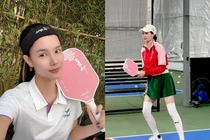 Siêu mẫu Kỳ Hân ngày đi chơi pickleball, tối chốt đơn hàng online
