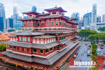 Choáng ngợp ngôi chùa triệu đô lộng lẫy giữa quốc đảo Singapore