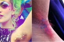 Phát gớm phong trào nhuộm lông nách, rắc nhũ kim tuyến