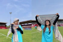 Hot girl tuyển nữ Việt Nam tung ảnh "làm đổ" fan tại SEA Games 32