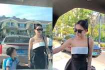 Lên đồ lồng lộn đón con, bà mẹ trẻ gây tranh cãi