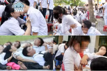 Loạt ảnh “nhạy cảm” của học sinh, sinh viên ngày chia tay