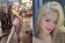 Gái xinh phòng gym Hà Tĩnh khoe vòng 3 khủng gần 1m