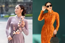 Vợ cũ "vua cá koi" diện áo dài dạo phố Sài Gòn