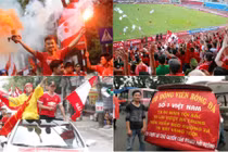Những màn cổ vũ mang đậm phong cách CĐV Hải Phòng