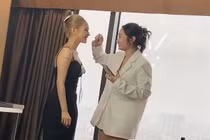 Hot girl Xoài Non đi ăn cưới, mang cả ê-kíp trang điểm xịn xò