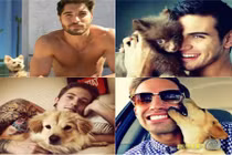Loạt ảnh trai đẹp bên thú cưng làm chị em “đau tim“
