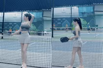 Hot girl Pickleball mới nổi đánh gục trái tim bao người