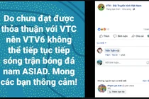 VTC thẳng tay cắt sóng Asiad 2018 “cho” VTV, dân mạng nói gì?
