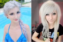 "Búp bê sống" Brazil khoe mặt cứng đờ, mắt to dị thường