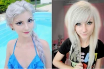 "Búp bê sống" Brazil khoe mặt cứng đờ, mắt to dị thường