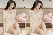 Doãn Hải My mặc váy ngủ toát lên phong thái tiểu thư Hà thành