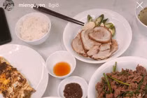 Mie Nguyễn khoe mâm cơm tự nấu, dân mạng bình phẩm "lấy chồng được rồi"