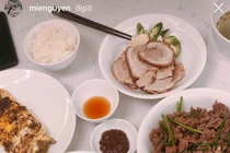 Mie Nguyễn khoe mâm cơm tự nấu, dân mạng bình phẩm "lấy chồng được rồi"