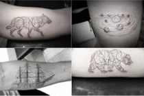 Phong cách xăm hình học hút hồn giới trẻ