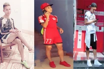 Phong cách thời trang “nổi loạn” của cây hài CLB Quảng Ninh