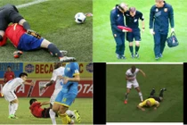 Hài hước cảnh Morata đốn ngã trọng tài tại VCK Euro 2016