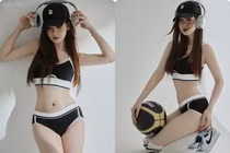 Không ngồi yên, nữ MC đài Nghệ An nhập cuộc khoe body chào hè