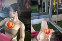 Hot girl phòng gym đăng clip o ép vòng 1, netizen thấy "ngứa mắt"