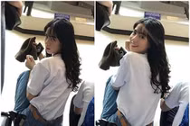 Hot girl gây sốt mạng với biểu cảm thay đổi trong "tích tắc"