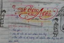 Dân mạng phát cuồng với cuốn vở Văn như tác phẩm hội hoạ