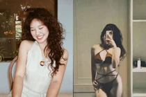 Con gái hoa khôi bóng chuyền Kim Huệ lên đồ cực cháy