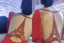 Cô dâu mặc váy cưới hở lưng tiếp khách, netizen tranh luận sôi nổi