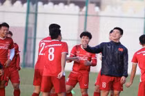 Những hình ảnh đầu tiên của đội tuyển Việt Nam tại Qatar 