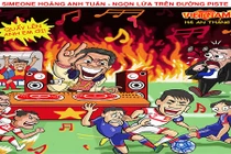 Tranh biếm họa U19 Việt Nam: Nhạc trưởng Simeone Hoàng Anh Tuấn