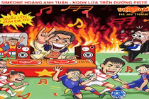 Tranh biếm họa U19 Việt Nam: Nhạc trưởng Simeone Hoàng Anh Tuấn