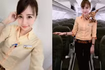 Tiếp viên hàng không xinh đẹp khiến hành khách nam ngẩn ngơ