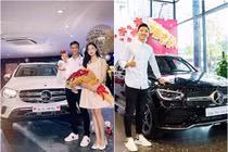 Dàn cầu thủ đội tuyển Việt Nam nhập hội “nhún nhảy trên xe Mẹc“