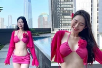 Cựu nữ sinh Đường lên đỉnh Olympia đốt mắt netizen bằng đường cong miễn chê