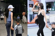Đến trường đón con, hội chị em mặc đồ bó chẽn làm netizen ái ngại