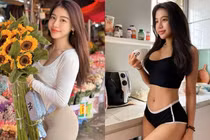 Gái xinh phòng gym Hà thành gây ấn tượng với vòng 3 1m