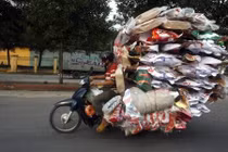  Phát sợ với những pha chở hàng siêu cồng kềnh chỉ có tại Việt Nam