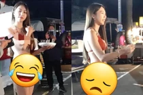 Ăn mặc hở hang bán ổi, cô gái khiến netizen tức "nổ máu mắt"