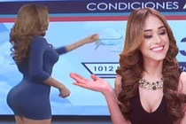 Nữ MC thời tiết "gợi cảm nhất thế giới" khoe đường cong vàng 