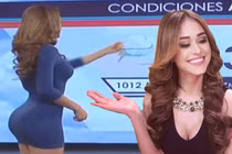 Nữ MC thời tiết "gợi cảm nhất thế giới" khoe đường cong vàng 