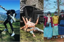 Cười bể bụng những kiểu tạo dáng "khó đỡ" của giới trẻ khi đi du lịch