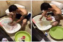 Hội bà mẹ bỉm sữa khoe ảnh "chồng nghiện con"