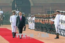 Lễ đón Chủ tịch nước Trần Đại Quang thăm cấp Nhà nước tới Ấn Độ 