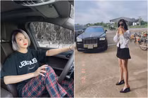 Gái xinh đọ dáng với Rolls Royce, tưởng ai hóa người quen cầu thủ