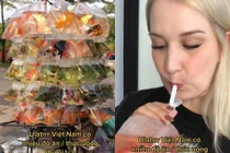 TikToker nước ngoài nhầm túi bán cá là đồ uống đường phố Việt Nam