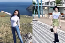 Elly Trần đi biển thì kín bưng, họp phụ huynh lồng lộn