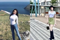 Elly Trần đi biển thì kín bưng, họp phụ huynh lồng lộn